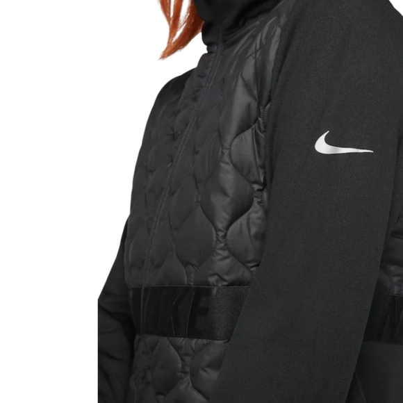 Nike Aerolayer Running Gilet Vest Women’s Sz S Black Quilted Thin Puffer Pockets - Picture 9 of 15